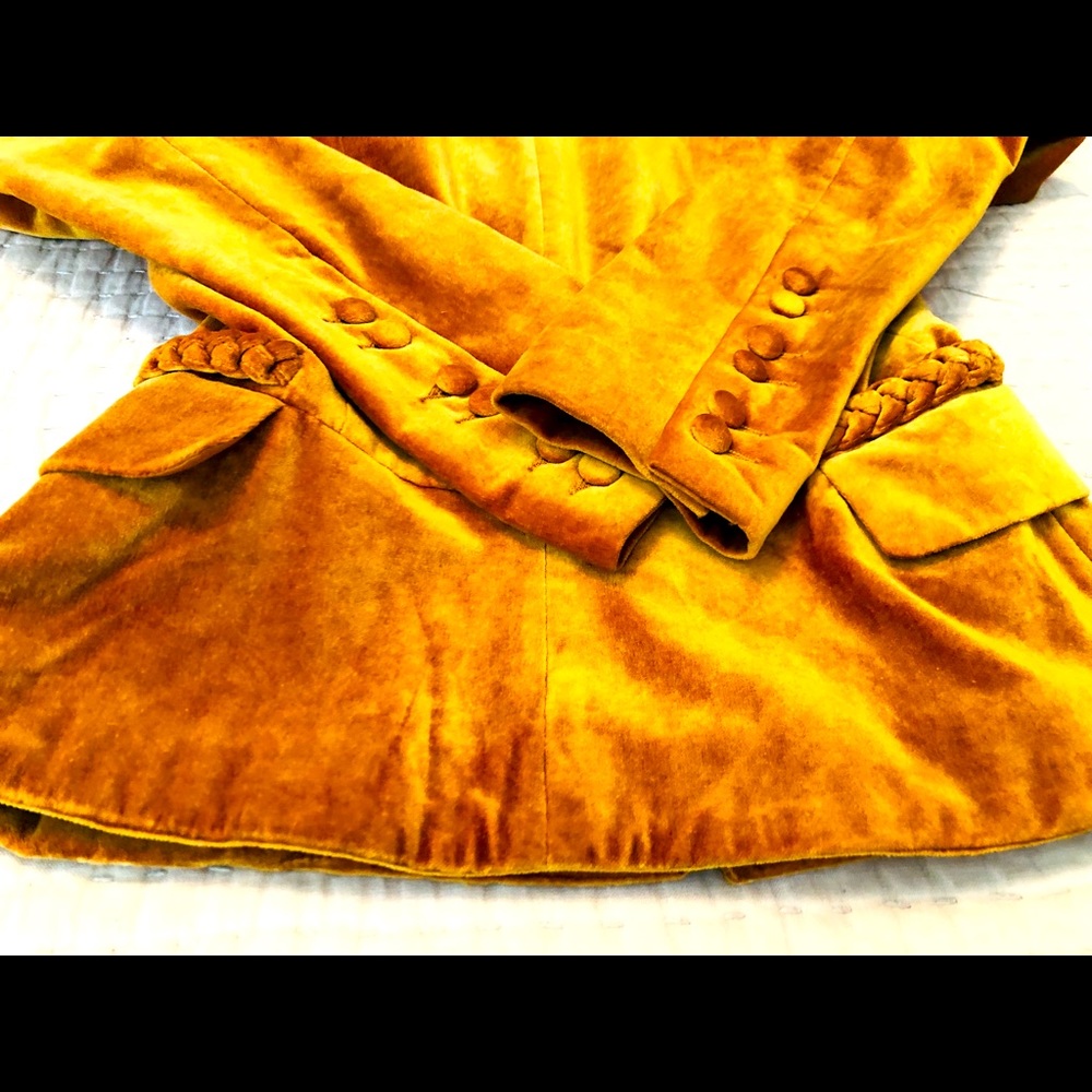 H&M Gold Velvet Blazer